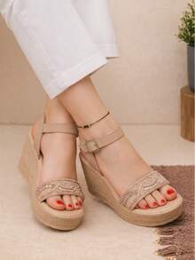 Women Platforms & Wedge Sandals - Coffee Brown - View 4
