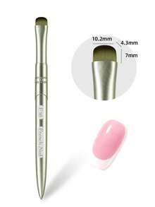 JOCNAIL 3-In-1 Precision French Tip Nail Brush, Professional Metal Handle Gel Polish Painting Pen & Residue Clean Up Brush Manicure Tool - Multicolor - View 13