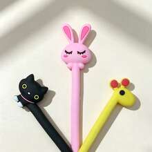 Cute Assorted Animal-Shaped Cable Organizers,Flexible Silicone Cord Winder,Premium Multi-Functional Cable Holder For Data Cables,Headphones & Computer Wires,Portable Travel Cord Keeper,Adorable Desktop Wire Storage,Neat Cable Fastener For Home&Office - A - View 6