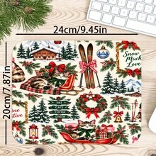 1pc Christmas Cute Cat Print Desk Mat, Multi-Purpose Makeup Nail Art Table Pad, Large Non Slip Desktop Protector S/M/L/XL - View 10