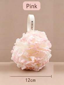 1pc Soft Mesh Bath Loofah, Two Tone Color Shower Sponge, Exfoliating Bath Pouf With Hanging Loop, Gentle Body Washing Puff For Shower Bathroom, Assorted Pastel Colors Holiday Essentials Christmas Bathroom Accessories - Multicolor - View 13