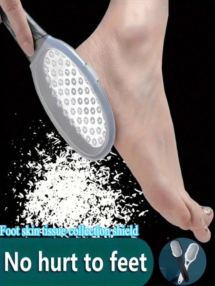 [Remove Dead Skin] All-In-One Stainless Steel Foot File, Painless Foot Grooming Tool, Foot Trimming And Cleaning Tool, Splash-Proof Design, Suitable For Men And Women With Rough Soles, Home SPA Foot Care, Foot Exfoliation, Christmas And Halloween Gift