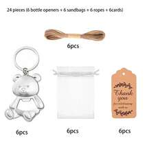 Bear Baby Bottle Opener & Accessories Set | Perfect Thank You Gift For Expecting Mom Party Guests | Practical, Cute, Memorable Keepsake Gift Box - A - View 7
