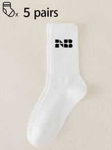 1/3/5/10 Pairs Of Men's Mid-Calf Crew Socks,Breathable,Moisture-Wicking,Soft,All Season Comfort For Sports/Daily/Casual - Multicolor - View 20