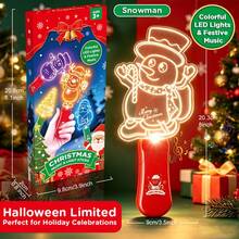 Children's Handheld Glowing Stick With Music LED Lights, Fluorescent Atmosphere Toy With Snowman, Christmas Tree And Pumpkin Patterns, Fun Interactive Toy For Indoor/Outdoor Home Celebration Party Activities, Halloween Christmas Holiday Decoration, Suitable For Boys And Girls, Birthday Small Gift - Multicolor - View 16