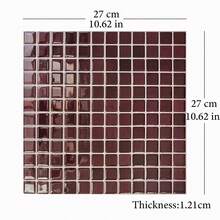 shiny home 10pcs Self-Adhesive Waterproof Splash-Proof Wallpaper, Removable Polyurethane Wall Stickers, No Glue Needed, Suitable For Kitchen And Bathroom DIY Wall Decals - Red - View 2