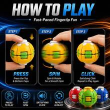 Puzzle Ball Fidget Toy, Colorful Educational Game, Ball Rotating Stress Relief Toy, Handheld Sensory Toy, Desktop Activity Game, Educational Learning Toy, Suitable As Gift For Children, Teenagers And Adults - Multicolor - View 7