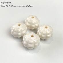 16mm UV Plated Through-Hole Solid Color Pineapple Bead Color DIY Jewelry Mobile Phone Chain Keychain Bead Material Accessories - Multicolor - View 15