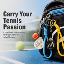 Padel Racket Keychain, Mini Padel Racket Design, Unisex, Bag Accessory, Suitable For Car, Wallet And Backpack, Perfect Holiday Gift - Multicolor - View 2