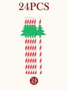 120PCS Christmas Disposable Paper Tableware Set, Includes 7-Inch And 9-Inch Plates, Paper Cups, Napkins And Straws; Featuring Watercolor Style Nutcracker Soldier, Christmas Tree, Gift, Candy Cane And Bow Patterns, Suitable For Christmas Party, Holiday Dinner, Winter Celebration And Holiday Table Decor - Multi-color 1 - View 11