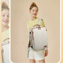 44cm X 32cm X 18cm Reinforced Nylon Airplane Travel Backpack Carry-On Luggage Bag, Unisex 15.6 Inch Laptop Bag, Back To School - Multicolor - View 10