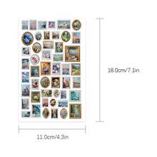 1pc Oil Painting Sticker Decor For Planner, Phone Case, Notebook, Diary, Tablet, Scrapbook, Planner, Luggage, Guitar, Skateboard, Violin - Oil Painting - View 8