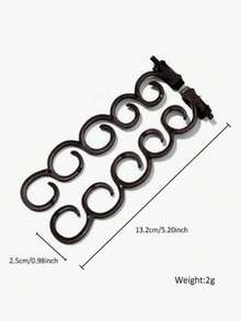 2pcs/Set Spiral Hair Braiding Tools, Suitable For Loose Side Braids, Styling Hair Clips, Daily DIY Hair Braiding Tools - Multicolor - View 6