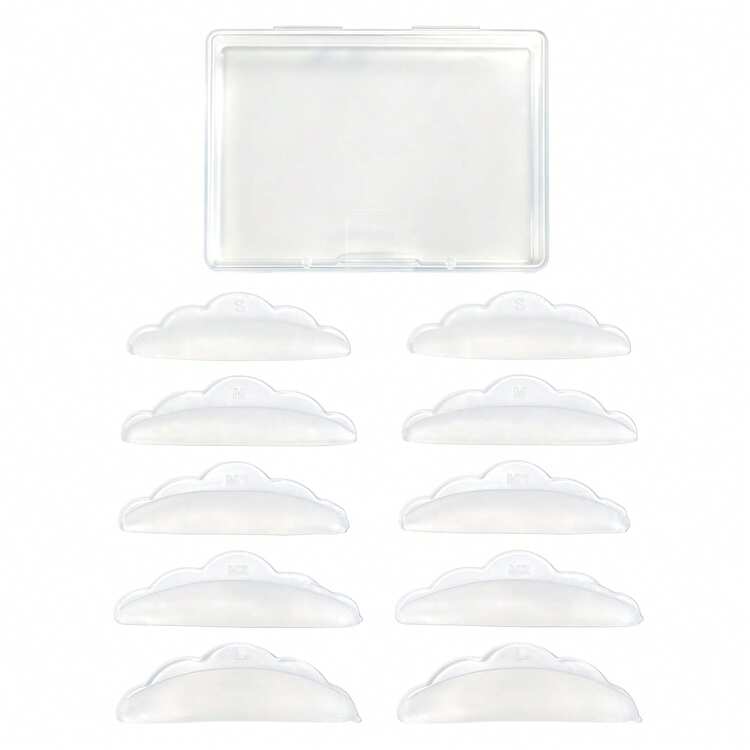 Libeauty 5對睫毛捲翹墊，可重複使用睫毛提升墊，適用於沙龍與DIY - 彩色 - 查看 16