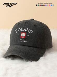 1pc "ROLAND White Eagle" Baseball Cap, Lightweight, Comfortable Multifunctional Baseball Cap, Unisex Washed Vintage Hat, Suitable For Daily Outings And Life Use, Daily Outfit Decoration Hat, Best Gift For Friends - A - View 3