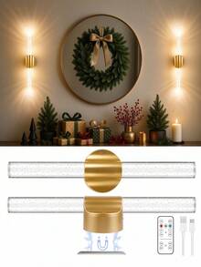 Bubble Crystal Rechargeable LED Wall Light, Remote Control Dimmable 3-Mode Wireless Wall Lamp, Creative Crystal Decorative Light, Suitable For Bedroom, Bathroom, Dressing Area, Entrance Hallway Background Wall - Multicolor - View 8