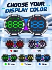 Universal Car GPS Speedometer, Large Screen Digital Display HUD Head-Up Display, With Overspeed Alarm And Fatigue Driving Reminder, USB Powered, Suitable For All Car Models - G27 - View 7