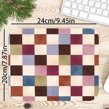 1pc Retro Multi Color Checkerboard Desk Mat, Multi-Purpose Makeup Nail Art Table Pad, Large Non Slip Desktop Protector S/M/L/XL - View 8