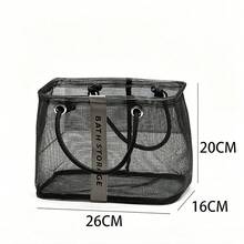 1 buah Tas Jinjing Jaring Bayi Kapasitas Besar, Tas Penyimpanan Kamar Bayi yang Bernapas, Tas Pengorganisasi Popok Portabel, Cocok untuk Perlengkapan Mandi dan Penyimpanan Mainan Bayi - MultiWarna - View 12