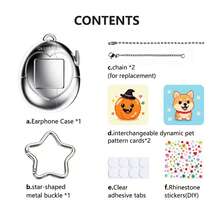 Apple Earphone Protective Case With 2 Interchangeable Pattern Cards, DIY Rhinestone Decor, Compatible With PRO1/2 Pods3/4, Pendant, Gift Box Packaging, Halloween Pumpkin Limited Edition - View 10