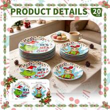 The Grinch Bộ đồ dùng bàn tiệc chủ đề hoạt hình chính thức được cấp phép, bộ trang trí, tiệc đầy tháng, tiệc sinh nhật, đạo cụ trang trí studio chụp ảnh, đồ dùng bàn tiệc Halloween, đồ dùng bàn tiệc Giáng Sinh, đồ dùng bàn tiệc Năm Mới, đồ dùng bàn tiệc ngày lễ, đồ dùng bàn tiệc dùng một lần - Xem 12