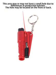 1pc 2-In-1 Car Emergency Seat Belt Cutter + Window Breaker, Comes With Car Keychain And Mini Fire Hammer, Easy Window Breaking And Seat Belt Cutting Emergency Escape Tool For Car, Portable Rescue Tool And Emergency Hammer For Home, School And Travel, Keychain, Car Emergency Escape Device, Multi-Functional Emergency Window Breaking Tool, Gothic Style, Y2K Style, Hammer - Optional 1 Hook Compatible - A - View 9