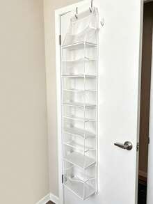 Over-The-Door Storage Bag, Household PVC Transparent Multi-Layer Hanging Storage Bag, Large Capacity Bag Storage Bag, Toy & Sundries Storage Bag, No-Drill Wall-Mounted Storage Rack, Bedroom, Dorm, Bathroom, Underwear, Towel, Toiletries Classification Storage Container, Space-Saving, Vertical Storage Hanging Bag - Multicolor - View 4