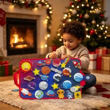 Papan Cerita Luar Angkasa dari Kain Felt untuk Anak-Anak, Buku Aktivitas Montessori untuk Balita, Papan Aktivitas Tata Surya, Mainan Edukasi Papan Aktivitas dari Kain Felt, Hadiah Ulang Tahun untuk Anak Laki-Laki dan Perempuan - Tata surya - View 3