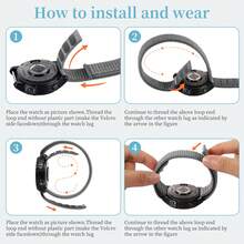 5PCS Hook And Loop Quick Dry Watch Band For Fenix 8 47mm/ Epix Pro 47mm / Fenix 7/6/5, Woven Nylon Ultralight Sport Wristband Strap - Mouldless - View 4