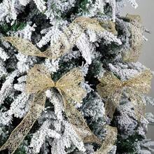 1 Roll Gold Glitter Mesh Ribbon, Sequin Hollow Net Ribbon For Gift Wrapping, Christmas Tree, Wedding Party DIY Bow Craft Decor - Multicolor - View 10