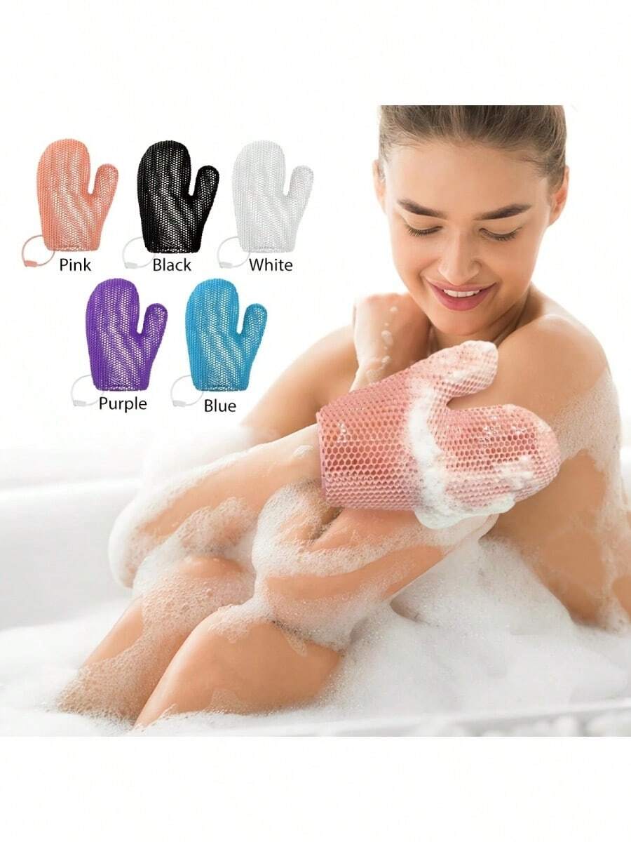 Bộ 2 món Spa TPU gồm găng tay tắm tẩy tế bào chết và bàn chải chà mặt, thiết kế tổ ong, loại bỏ da chết nhẹ nhàng, tẩy tế bào chết sâu, tạo bọt nhanh, nhanh khô - Nhiều màu - Xem 1
