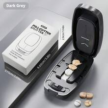 Cortador de pastillas portátil premium 1/2 cortador de tabletas preciso 3/4 1/4 tijeras divisoras de medicamento Euthyrox - Unitalla - Ver 1