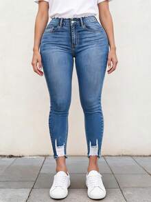 Women Jeans - Blue - View 1