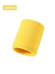 1PC Sports Wristband Sweat-Absorbing Towel Wristband Fitness Running Basketball Badminton Wrist Guard - Yellow - View 11