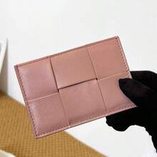 1pc Ultra Slim Woven Card Holder, Minimalist Credit Card Wallet & ID Card Case, Compact Pocket Card Organizer For Everyday Carry, Birthday Gift, Thanksgiving Gift, Christmas Gift - Multicolor - View 3
