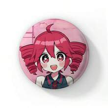 Pop Virtual Singer Kasane Soft Button Pins Cute Cartoon Girl Badge Round Brooch On Backpack Accessories Jewelry Gift For Friend Cartoon Badge Creative Anime Figure Pins - 58 mm - View 10
