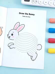 Children's Animal Line Tracing Practice Book, Preschool Handwriting Practice Book, Pre-Writing Skills And Fine Motor Development Activity Book, Montessori Early Learning, Back To School Supplies, Classroom Essentials And Teacher Reward Gifts, Suitable For Boys And Girls - Multicolor - View 6
