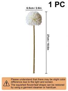 1/24 Peças Flores Artificiais, Crisântemo Pompon Artificial, Crisântemo ...