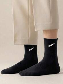 5/10/20 Pairs Of Men's And Women's Matching Sports Socks, Perfect For Working Out, Daily Wear, And Business, Designed For Fall And Winter - Multicolor - View 4