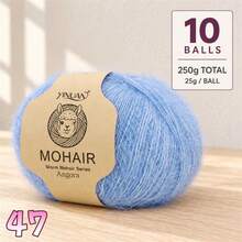 10-Pack Alpaca Blend Yarn, 25g Per Ball Total 250g, Multi-Color Fluffy Soft Knitted Yarn For DIY Knitting Sweaters, Cardigans, Vests, Scarves, Hats And Shawls - 10-pack Alpaca Wool - View 16