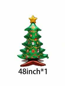 1pc Christmas Tree Shaped Balloon, Suitable For Christmas Theme Events, Holiday Parties, Outdoor Yard Decoration, Store Window Display, Creating Indoor Atmosphere, Theme Decoration, Holiday Occasions - Christmas Tree Balloons - View 2