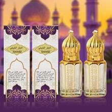 15ml Arabic Style Rollerball Fragrance Oil, Decorative Gold Fragrance Bottle, Portable Daily Use Fragrance, Suitable For Travel And Gifting - ALB Arabic Women's Perfume 15ml - View 1