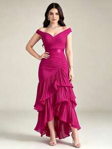Women Formal & Evening Dresses - Hot Pink - View 2