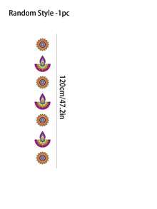 6pcs/1pc Diwali Hanging Garland Hollow String Bunting Home Wall And Porch Background Props Diwali Festival Scene Atmosphere Decoration Party Backdrop Home Decor - Multicolor - View 7