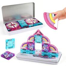 Children's Magnetic Building Blocks Toy, Can Be Freely Combined. An Educational Magnetic Toy That Stimulates Children's Hands-On Ability - Multicolor - View 3