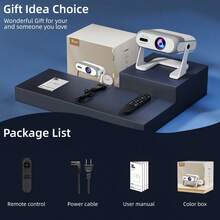 AOC Smart Home Theater Projector | Native 720P Resolution, Android 14 System, Auto Focus, Auto Keystone Correction, Dual-Band WiFi, Bluetooth Remote, Wireless Screen Mirroring, Ideal For Bedroom Movies, Home Entertainment, And Outdoor Cinema - Portable Mini Projector - View 8