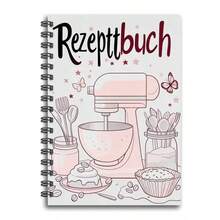 1pc Blank Recipe Notepad With Spiral Binding - Retro Watercolor Cover And Horizontal Recipe Lines - Portable Cookbook Suitable For Cooking, Meal Planning, Gift For Chefs And Food Writers - One Book (50 Pages, 100 Pages) - View 4
