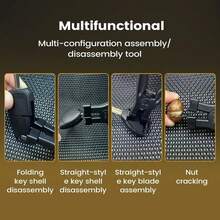 Multi-Functional Remote Control Shell Removal And Assembly Opening Pliers, Remote Control Key Gap Removal Shell Opening Tool - Black - View 7