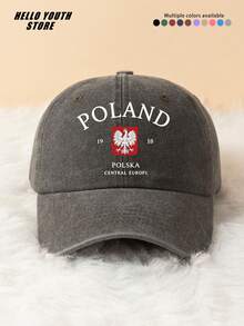 1pc "ROLAND White Eagle" Baseball Cap, Lightweight, Comfortable Multifunctional Baseball Cap, Unisex Washed Vintage Hat, Suitable For Daily Outings And Life Use, Daily Outfit Decoration Hat, Best Gift For Friends - A - View 13