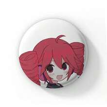 Pop Virtual Singer Kasane Soft Button Pins Cute Cartoon Girl Badge Round Brooch On Backpack Accessories Jewelry Gift For Friend Cartoon Badge Creative Anime Figure Pins - 58 mm - View 31